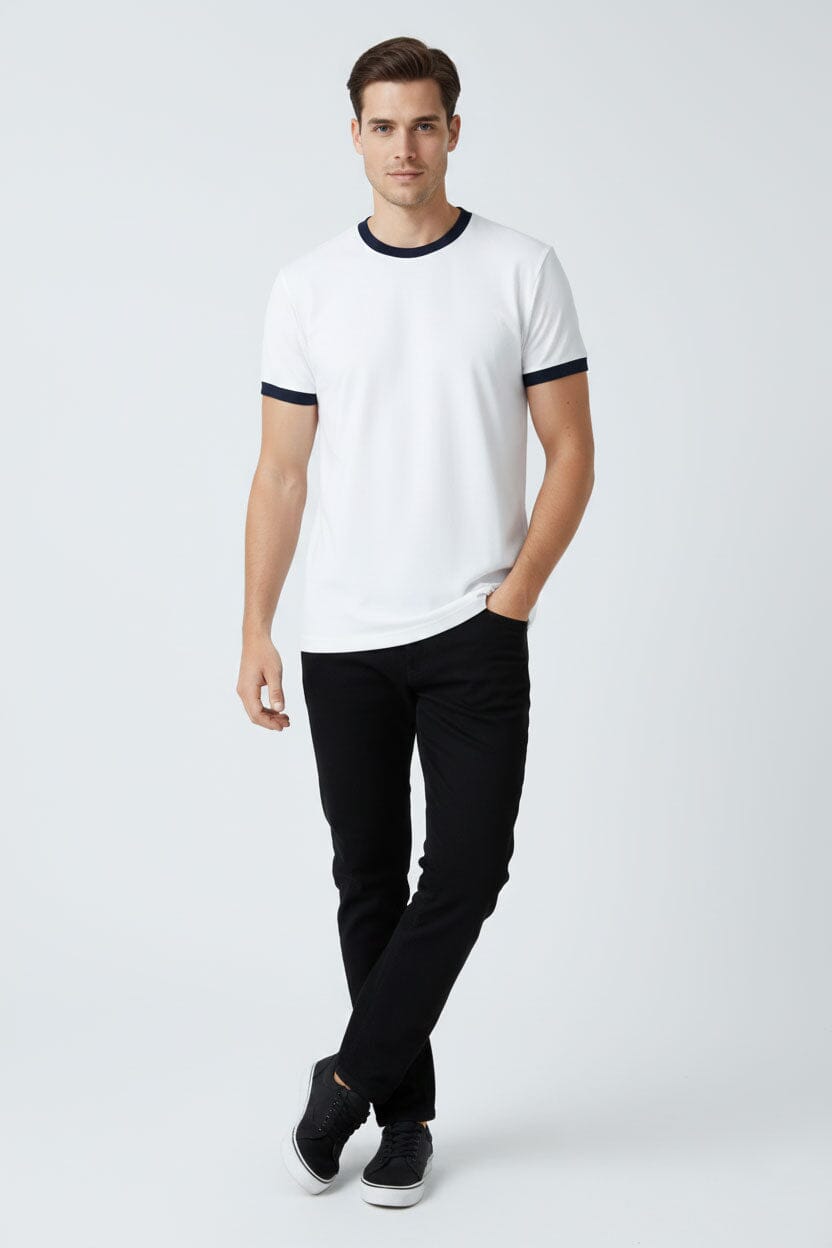 White & Navy