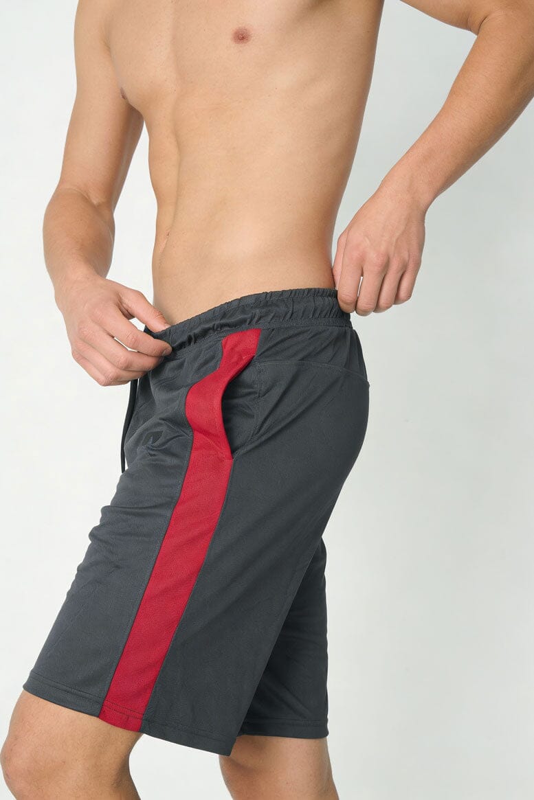 Slate Grey & Red