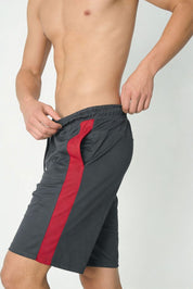Slate Grey & Red