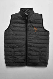 Burnt Soul Men's 7 Embroidered Body Warmer Puffer Gilet Men's Gilet IBT 
