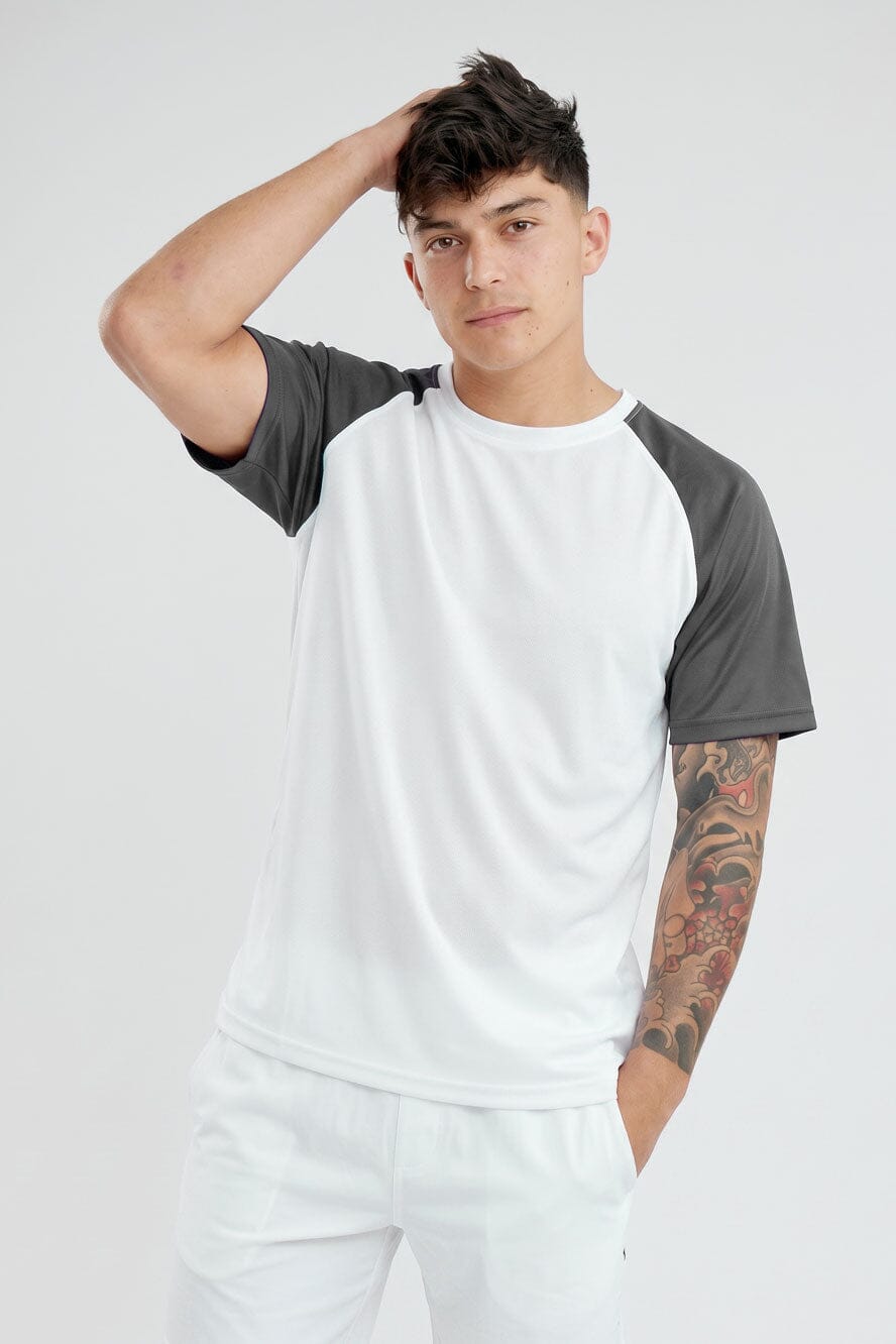 White & Dark Grey