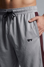 Grey & Maroon