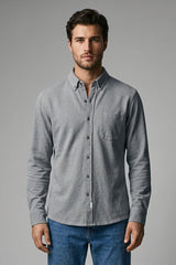 LNA Men's Button Down Pique Casual Shirt