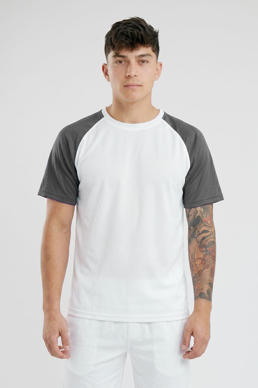 White & Dark Grey