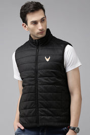 Burnt Soul Men's Logo Embroidered Puffer Gilet Men's Gilet IBT 