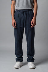 Men's Straight Pleated Fleece Trousers
