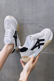 Women's Contrast Side Striped Sneakers Women's Shoes Shaoxing Shangqu im&ex Co.,ltd 