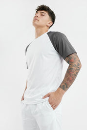 White & Dark Grey