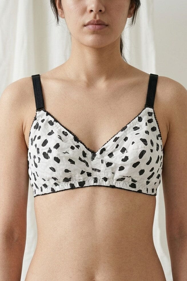 Women's Polka Dots Basic Cotton Bra