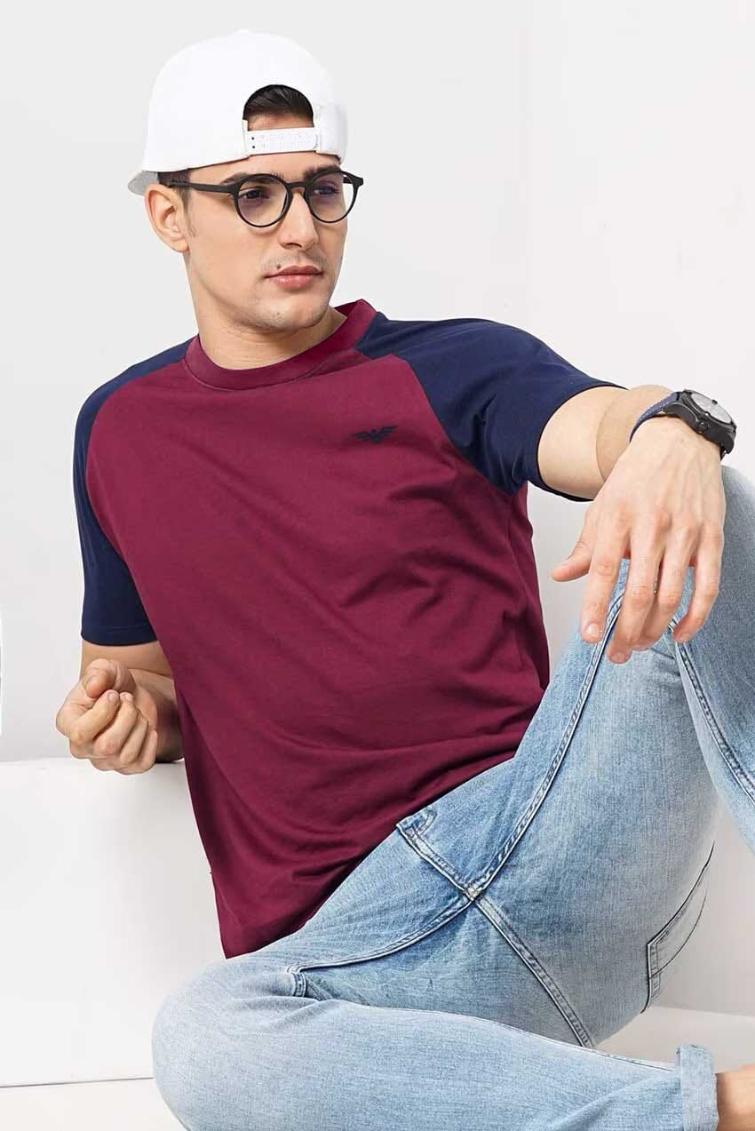 Burgundy & Navy