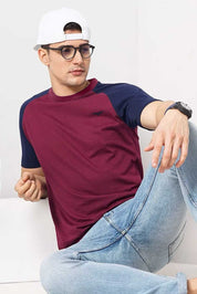 Burgundy & Navy