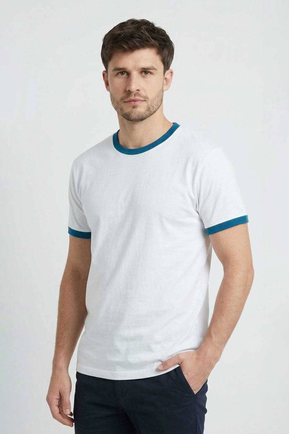 White & Blue