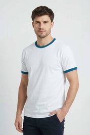 White & Blue