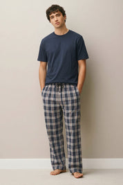 Navy & Brown