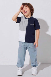 Navy & White