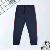 Top Shop Kid's Contrast Side Panel Design Minor Fault Jogger Pants Boy's Trousers SNR Navy 2-3 Years 