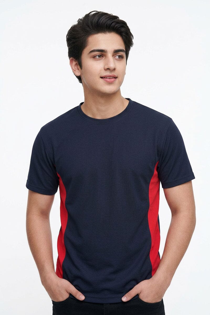 Navy & Red