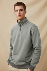 Polo Republica Men's Quarter Zipper Minor Fault Sweatshirt