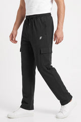 Jay Cee Men's Logo Baggy Cargo Trousers