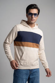 Cut Label Men's Color Block Pullover Hoodie