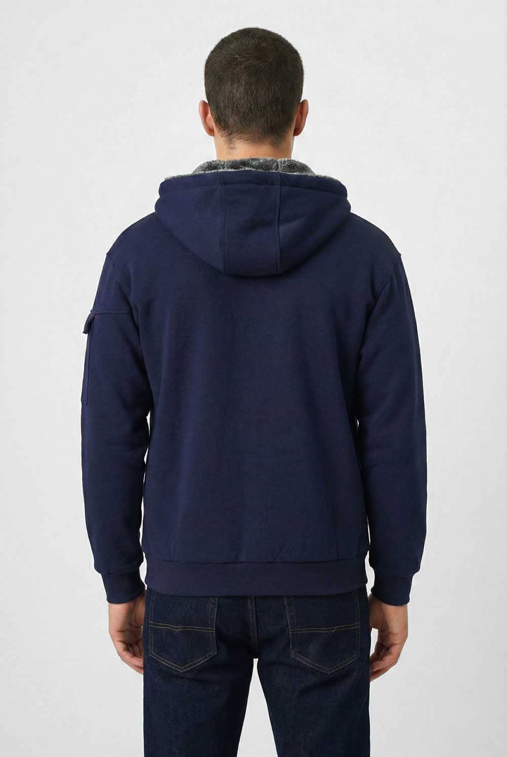 USQUARED Men's Sherpa Minor Fault Zipper Hoodie