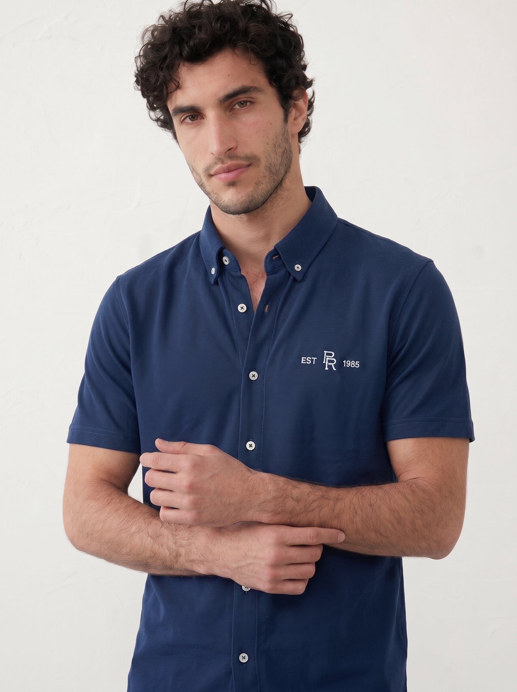 Navy & White