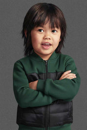 Bottle Green & Black