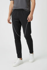 Men's Slim Fit Piping Panel Activewear Trousers