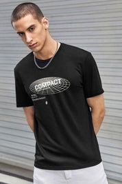 Polo Republica Men's Compact Printed Crew Neck Tee Shirt Men's Tee Shirt Polo Republica Black S 