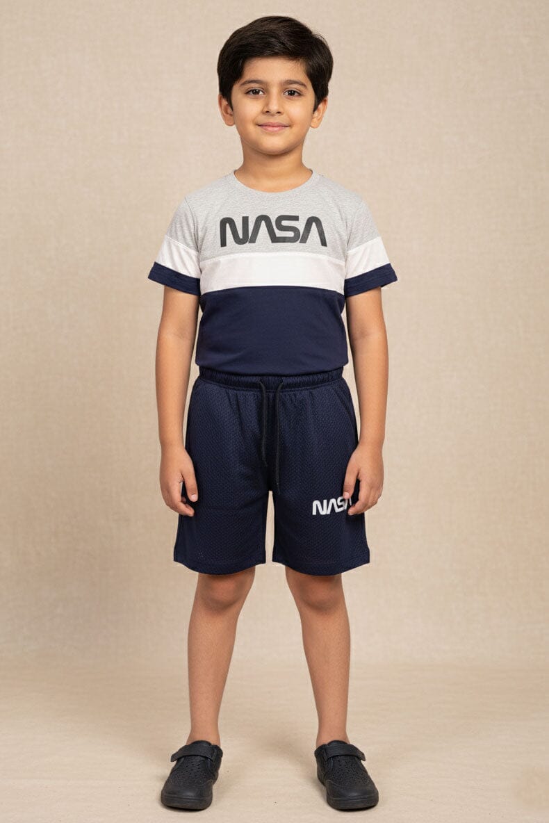 Navy & Heather Grey