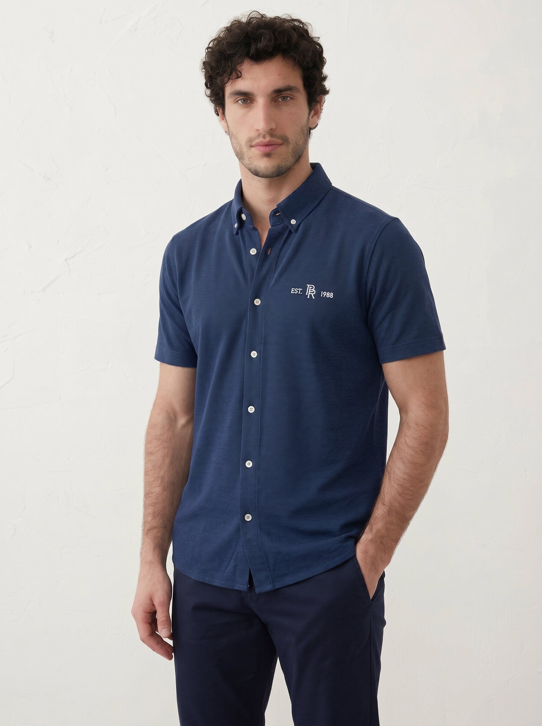 Navy & White
