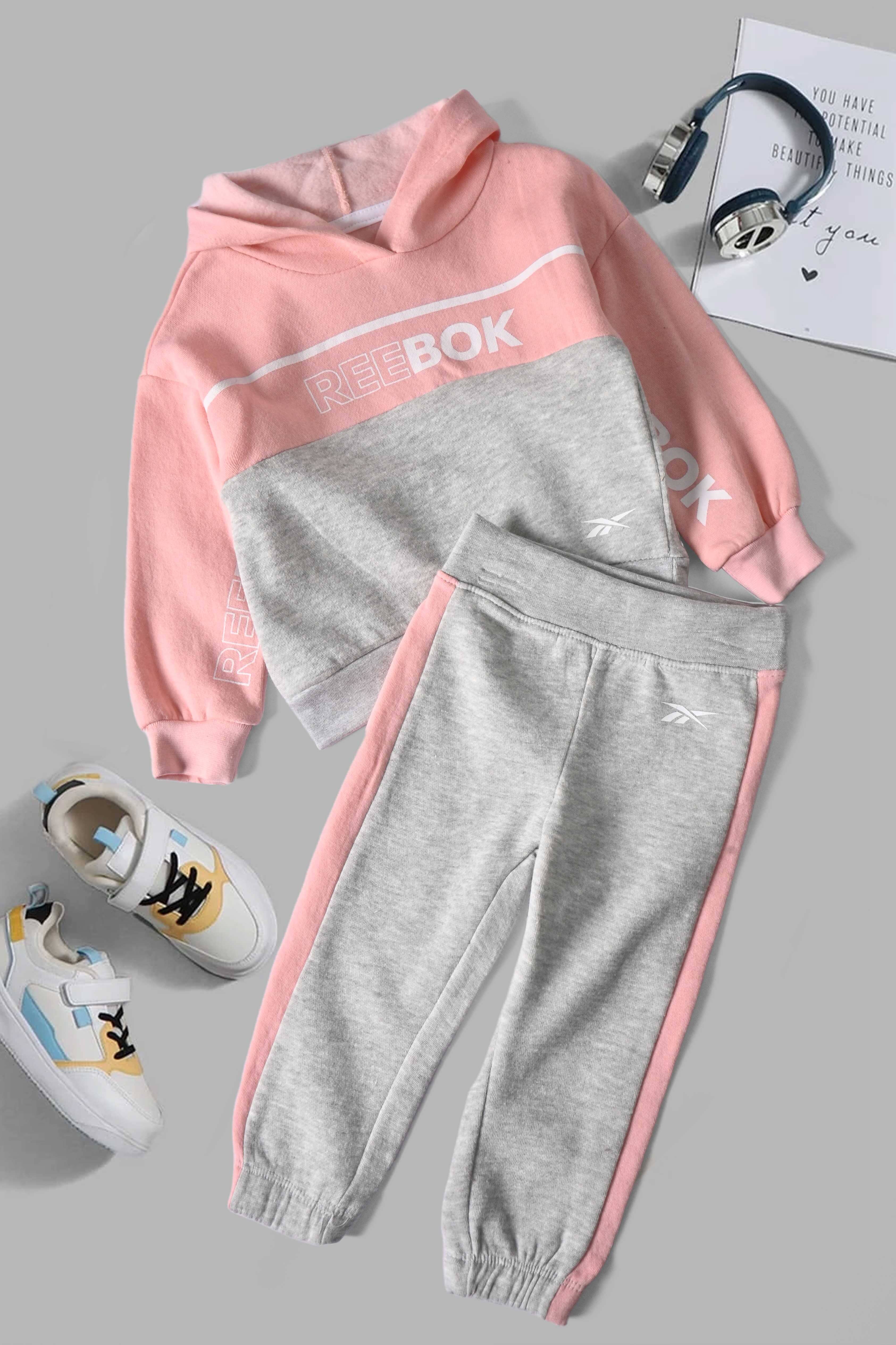 Pink & Heather Grey