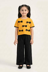 Girl's Satin Bow Co-Ord Set