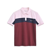 Poler Men's Panel Style Minor Fault Polo Shirt Men's Polo Shirt IBT Pink & Maroon S 