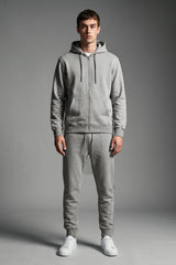Men's Zipper Hooded Fleece Twin Set