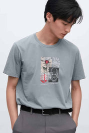 Polo Republica Men's Bad Habits Printed Crew Neck Tee Shirt