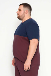 Navy & Burgundy