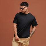 Century Style Men's Solid Design Classic Tee Shirt