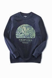 Polo Republica Men's Tropical Paradise Printed Fleece Sweat Shirt Men's Sweat Shirt Polo Republica 