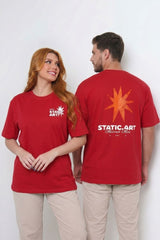 USQUARED Unisex Static Art Oversized Tee Shirt