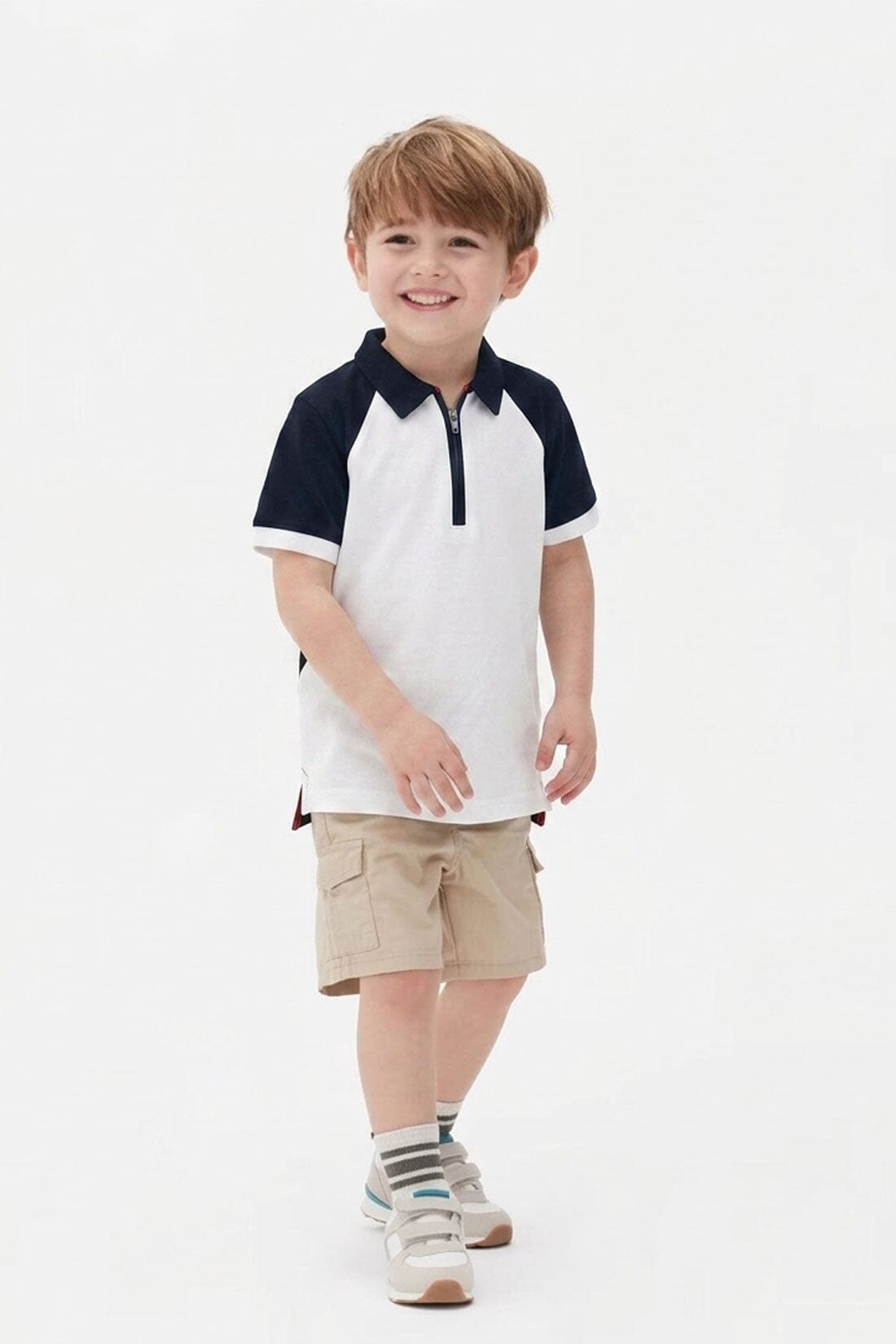 Navy & White