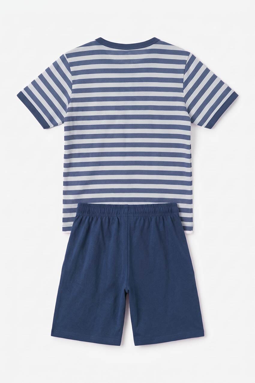 Navy & White