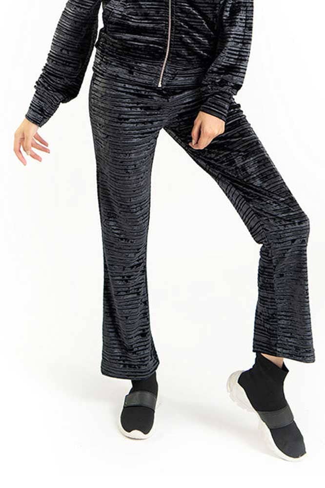 Start Women's Velvet Stripes Design Trousers