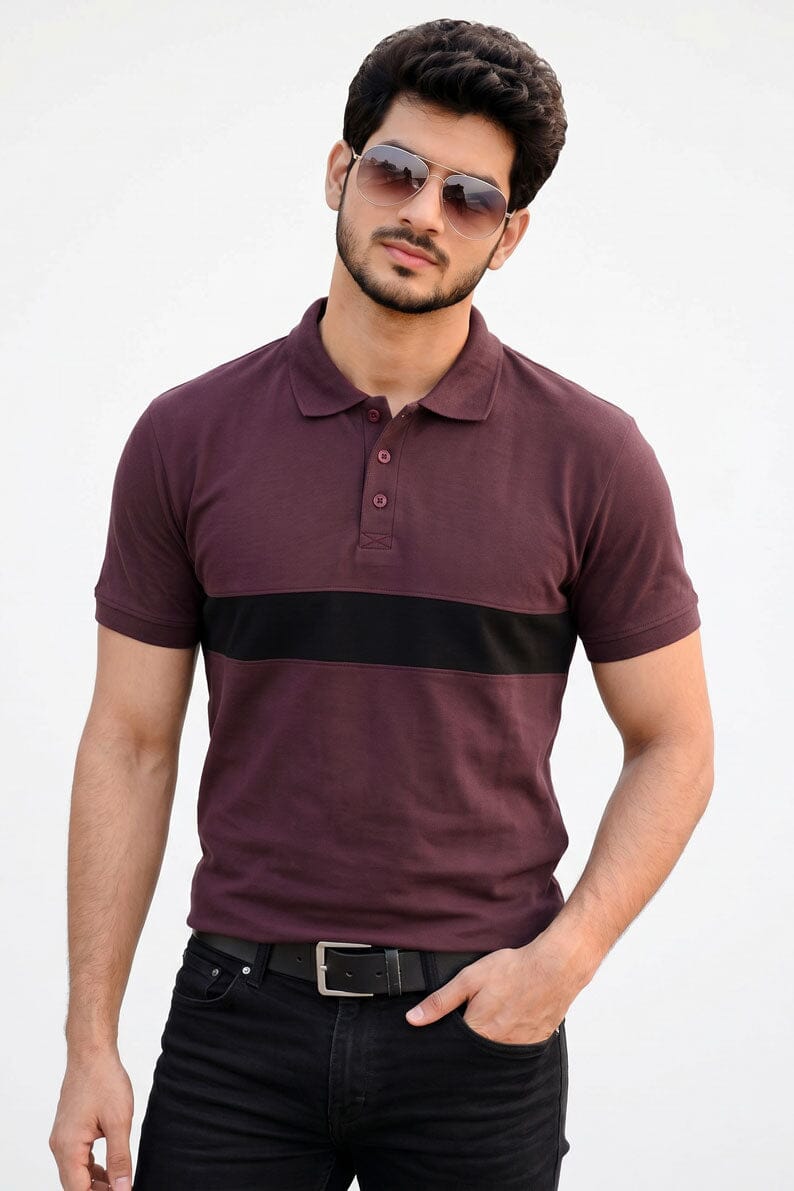 Burgundy & Black