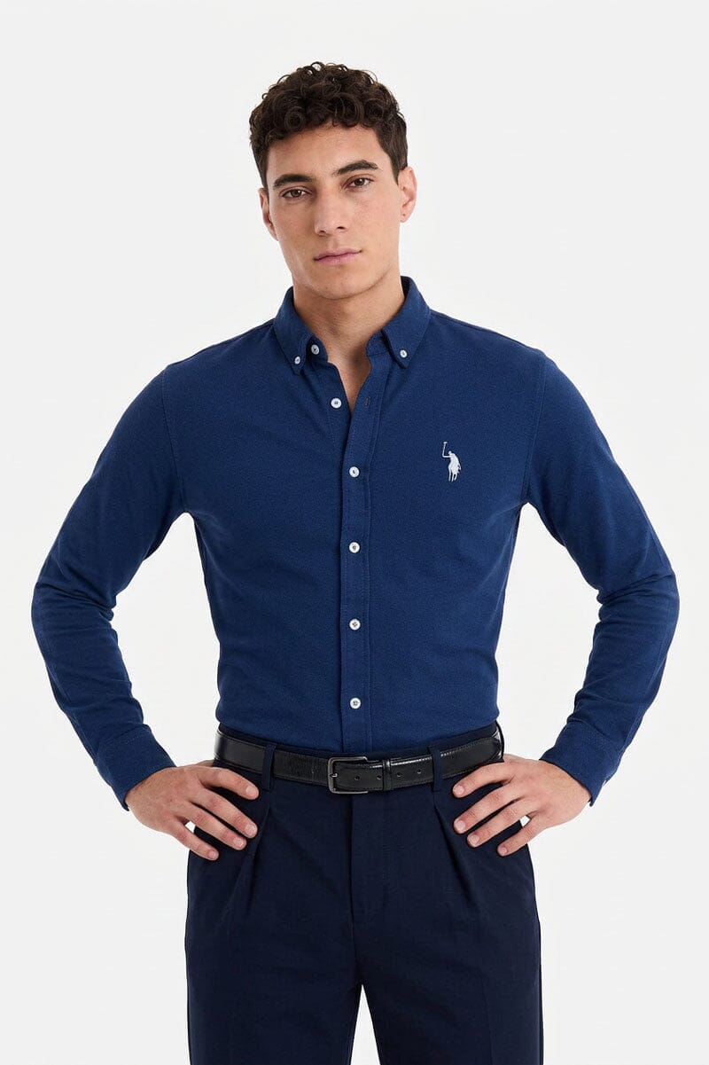 Navy Blue & White