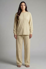 Max 21 Women's Pleated Jersey Co-ord Set