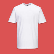 PRT Men's Underarm & Back Knit Panel Minor Fault Tee Shirt Minor Fault Image White S 