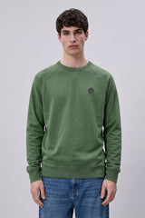 Cut Label Men's Embroidered Badge Raglan Sweatshirt