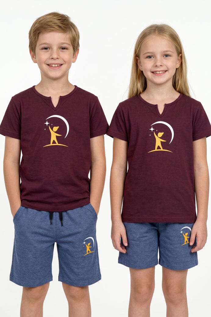 Maroon & Jeans Marl