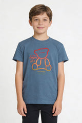 ORA Boy's Teddy Bear Minor Fault Tee Shirt